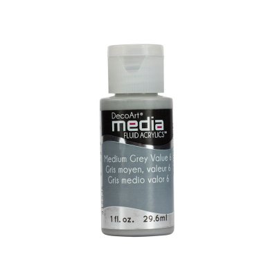 Fluid Acrylics: Medium Grey Value 6